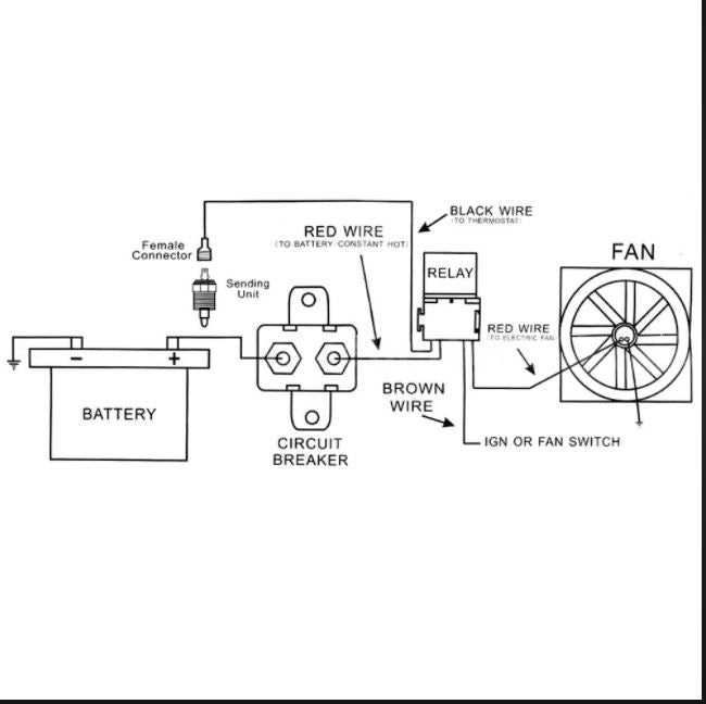 wiring diagram for electric radiator fan