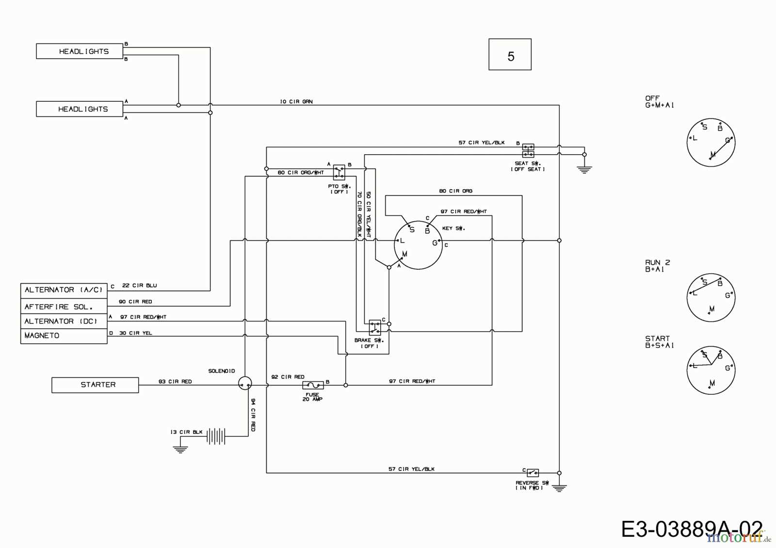 lawn mower wiring diagram