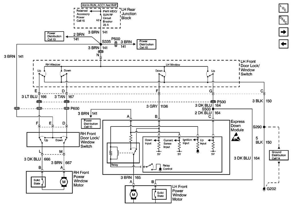 power window wiring diagram