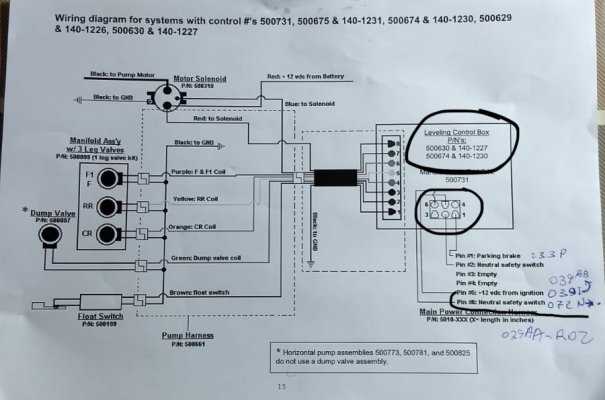 power gear leveling system wiring diagram