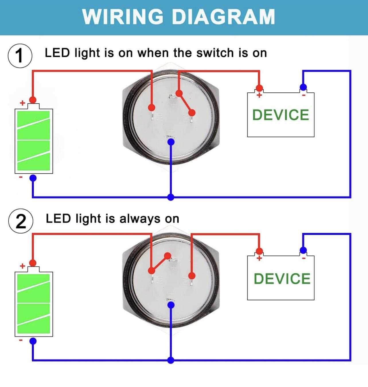 push button switch wiring diagram