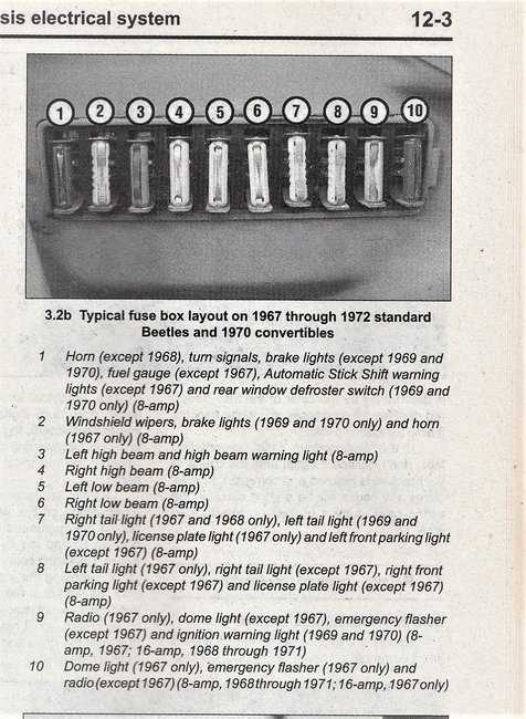 1967 volkswagen beetle wiring diagram