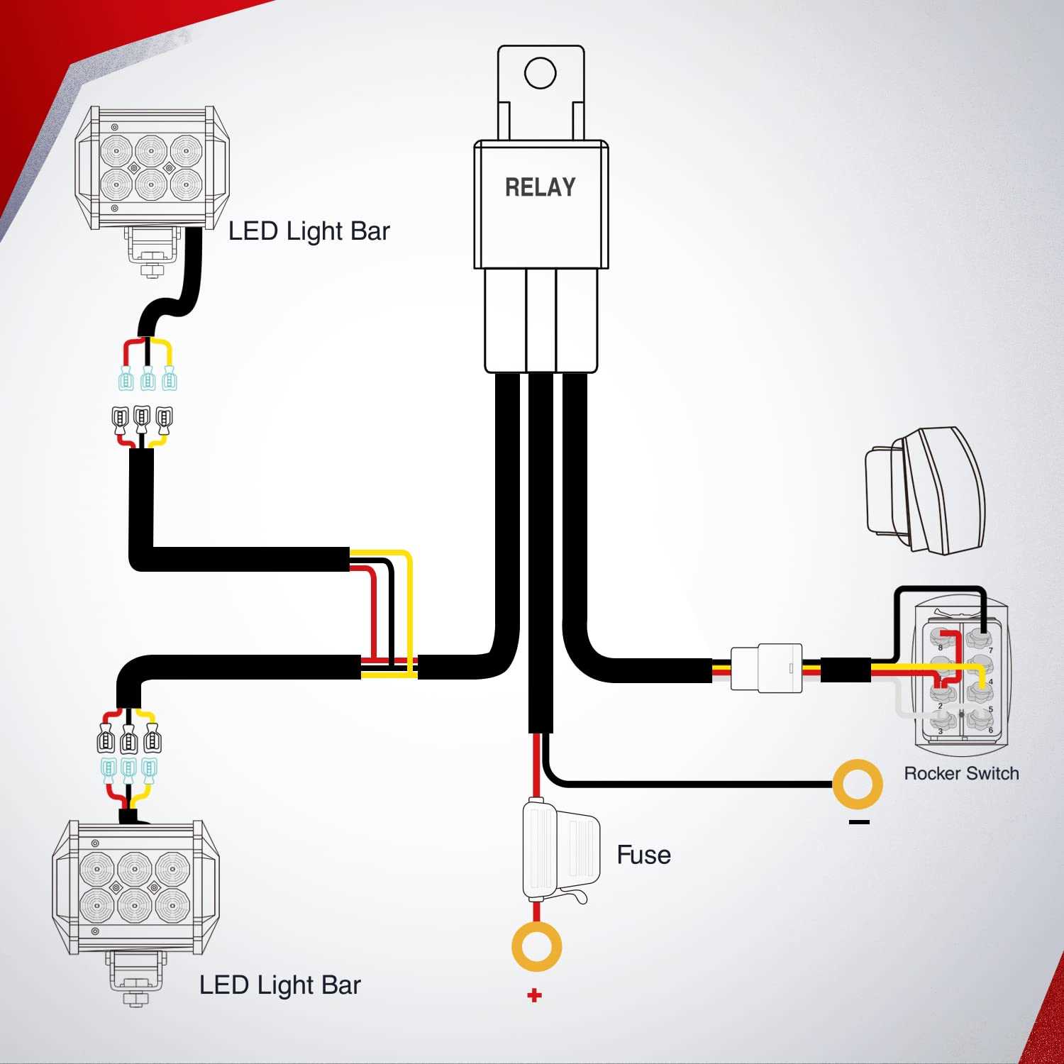 led light switch wiring diagram