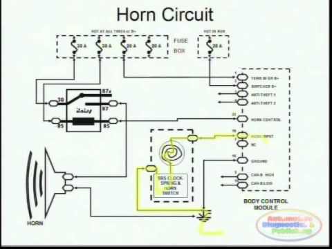 wiring diagram for car horn