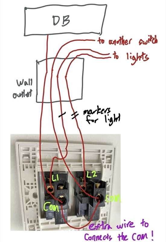 wall switch wiring diagram