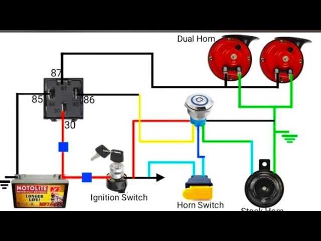 wiring diagram for horn