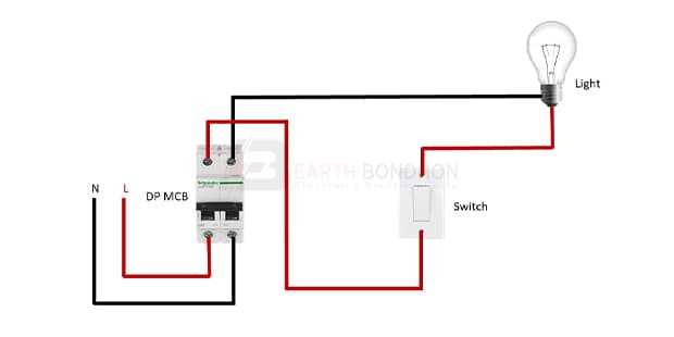 single light switch wiring diagram