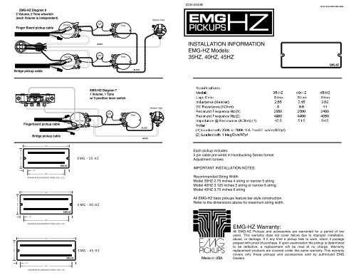 emg wiring diagram