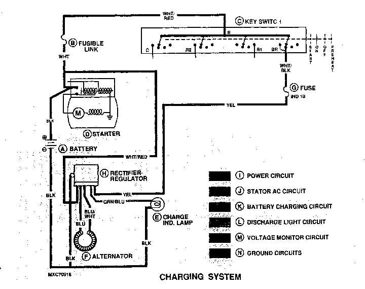 alternator tractor wiring diagram