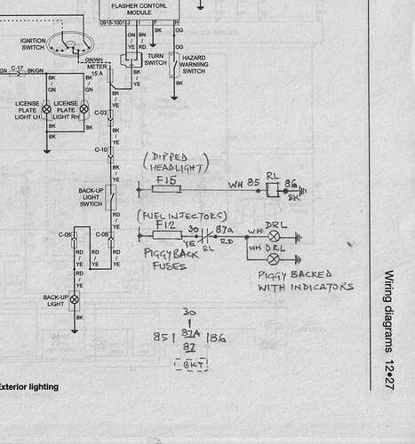 daylight running lights wiring diagram