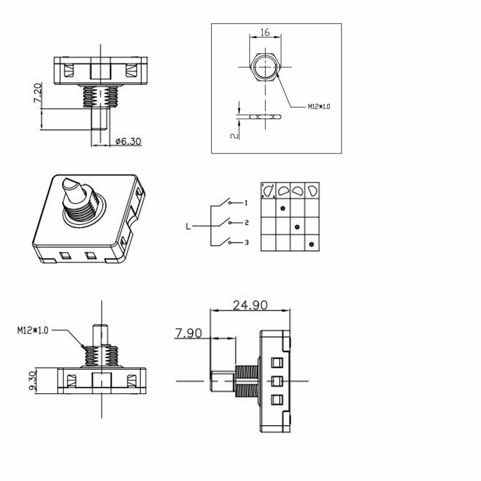 rotary switch wiring diagram