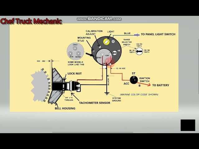 rpm tachometer wiring diagram