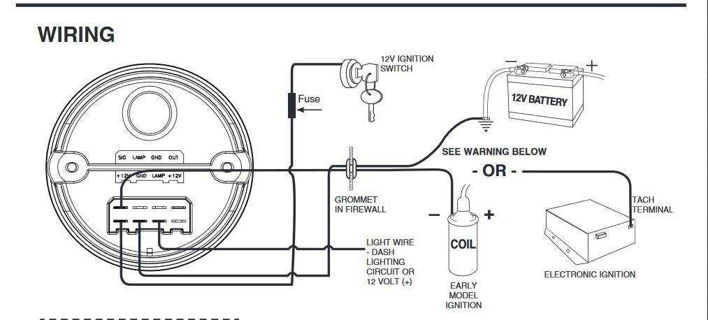 rpm tachometer wiring diagram