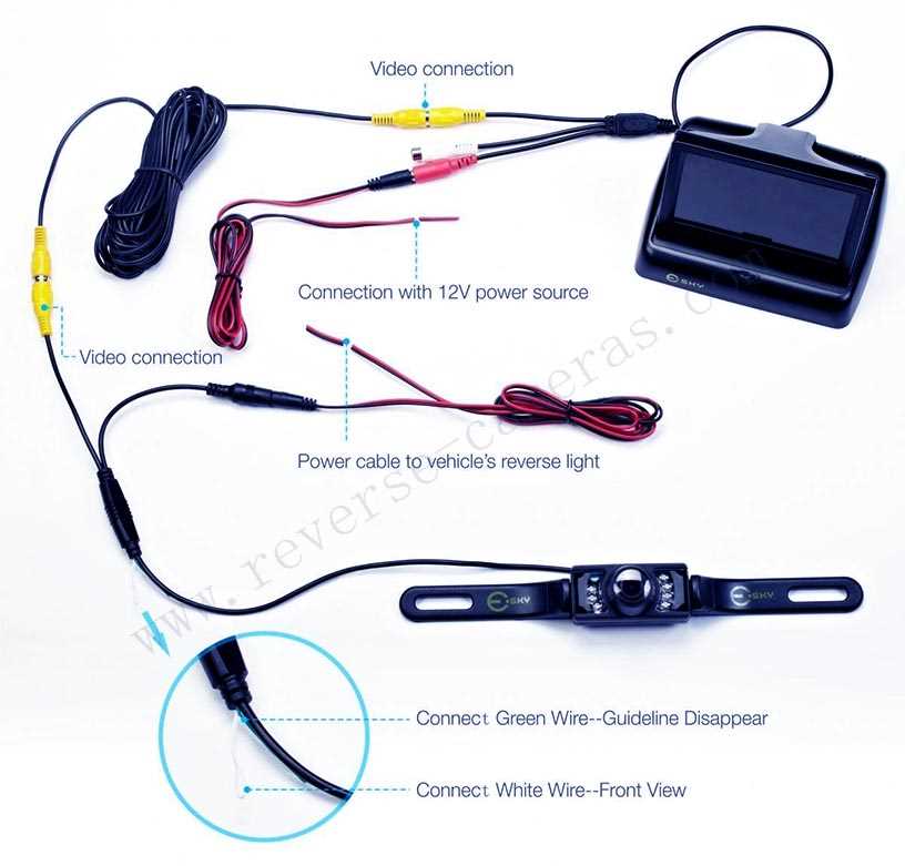 dual backup camera wiring diagram