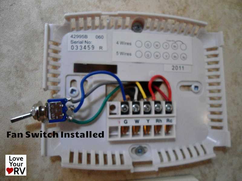 rv ac thermostat wiring diagram