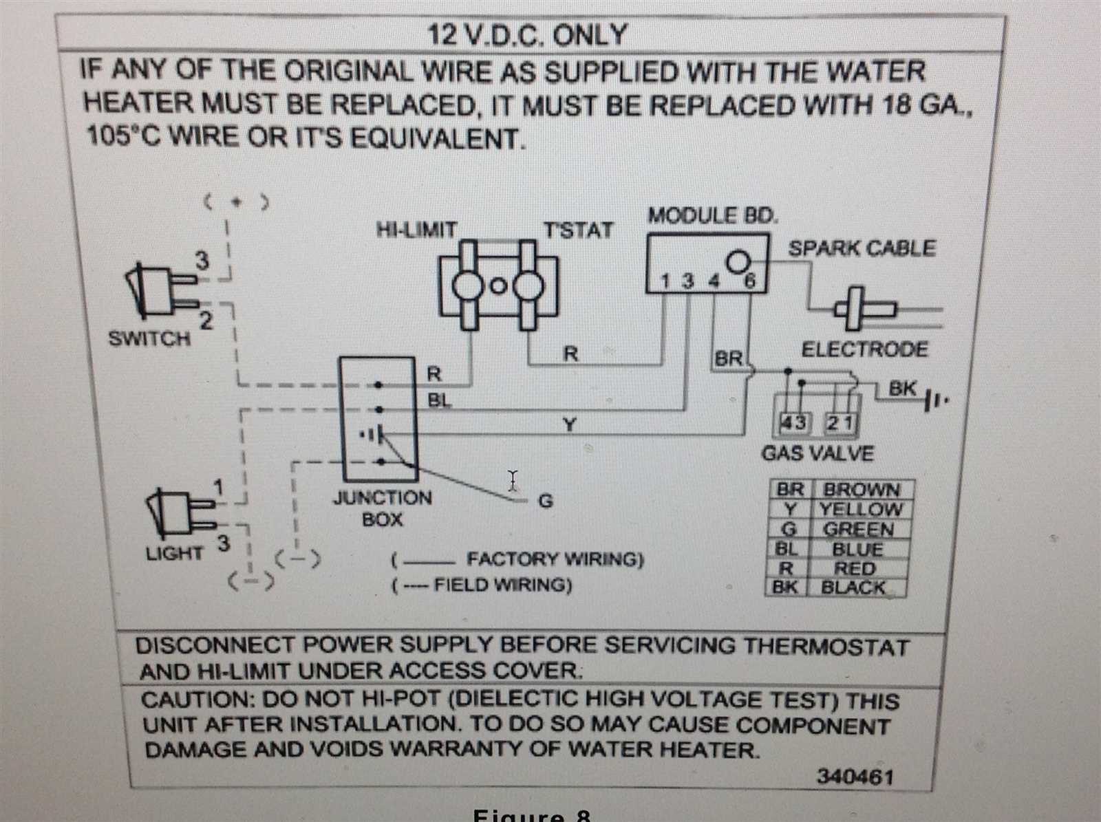 rv water heater wiring diagram