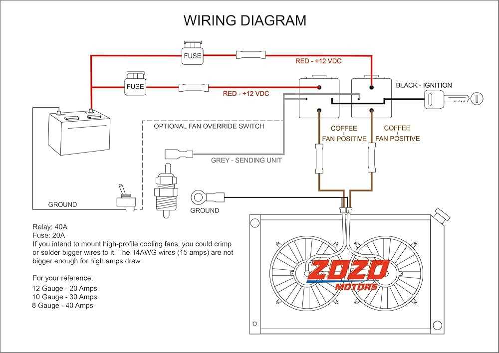 wiring diagram for electric fan relay