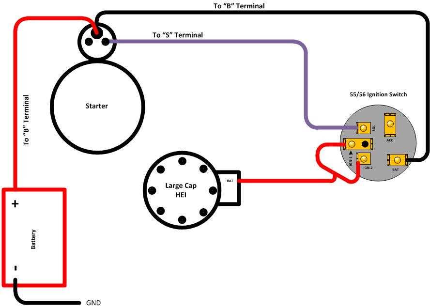 simple gm hei distributor wiring diagram