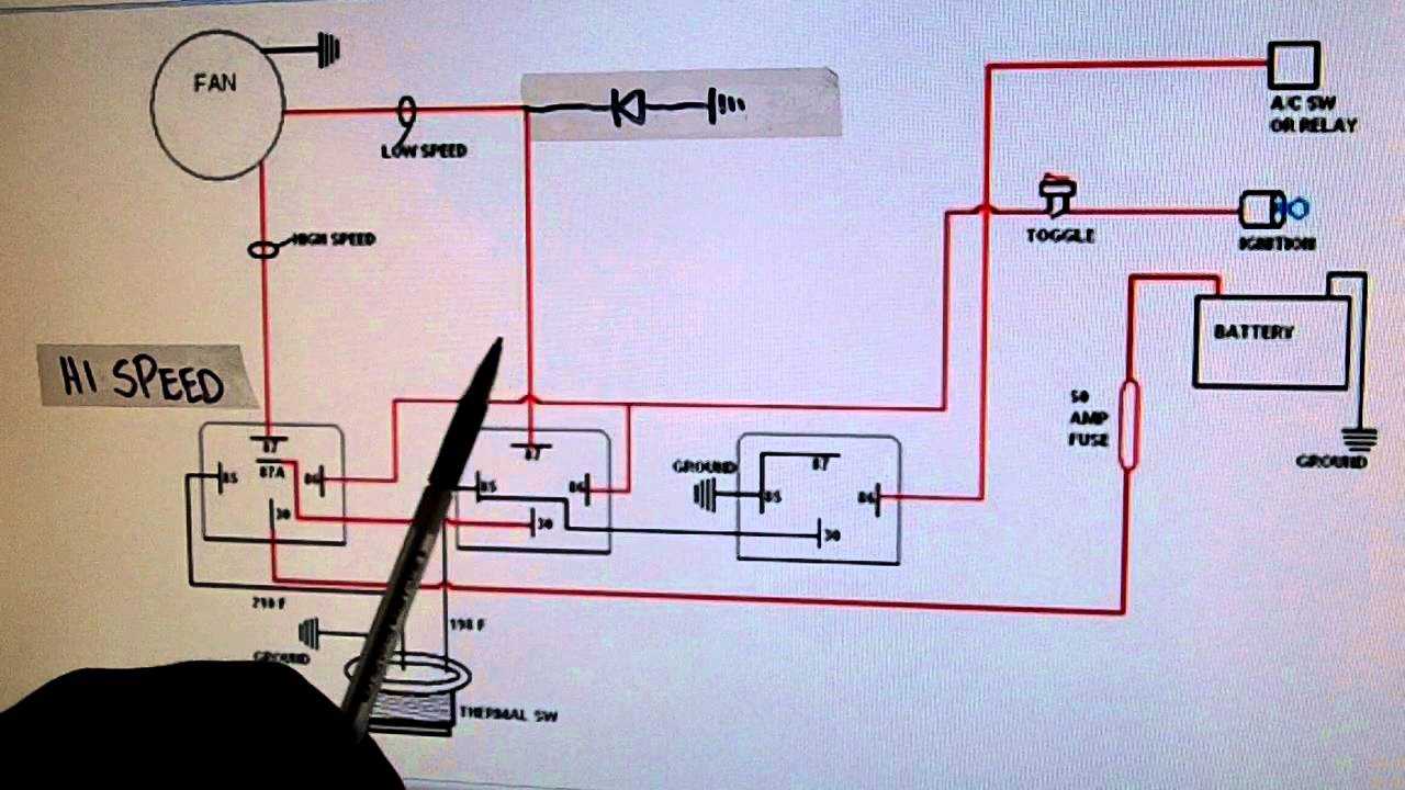 single electric fan wiring diagram