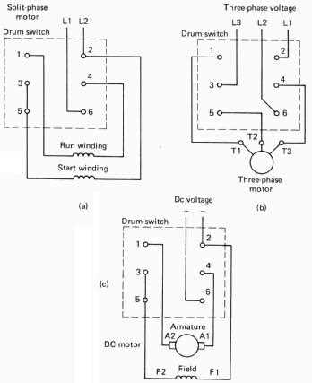 single phase reversible motor wiring diagram