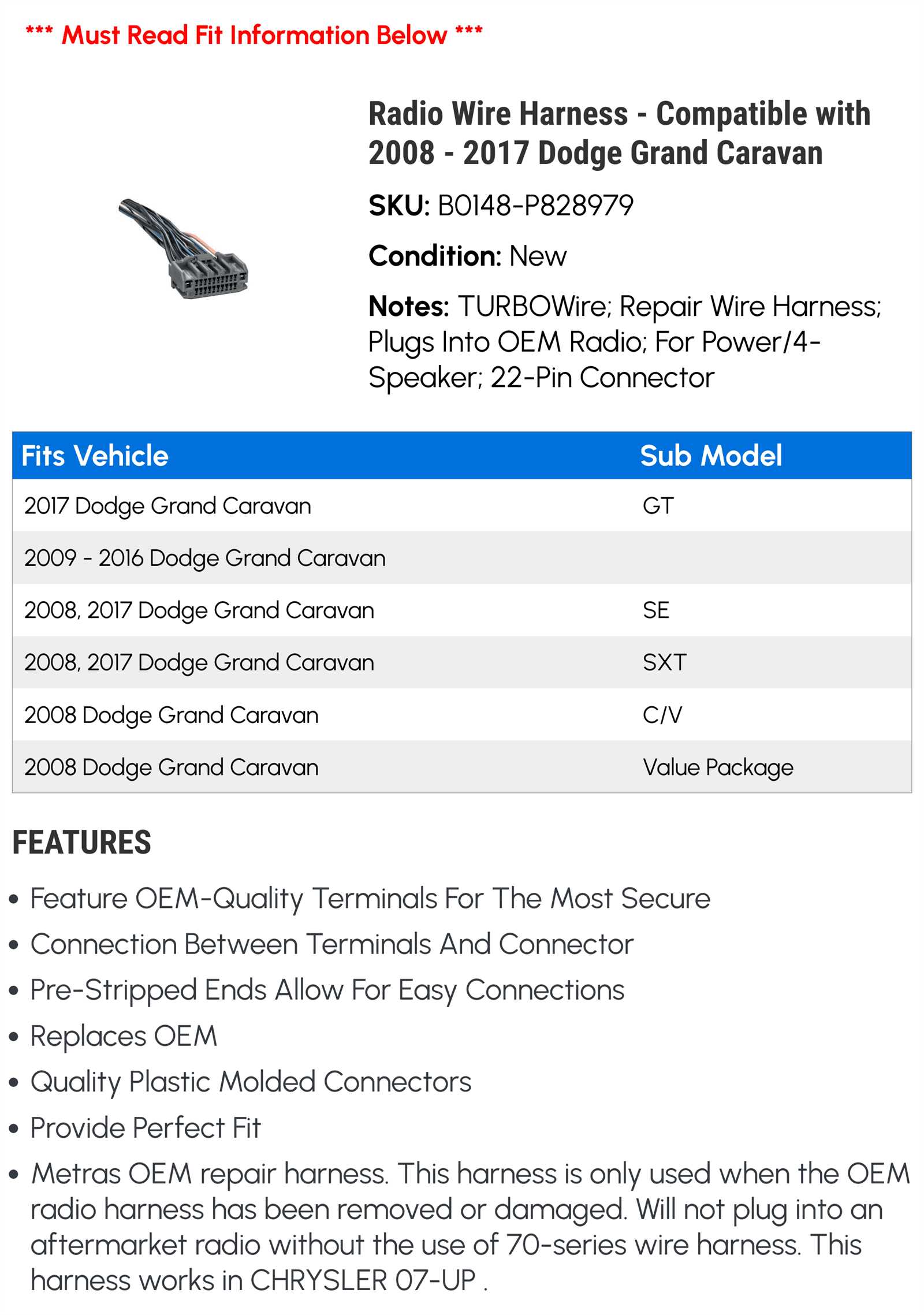 2017 dodge grand caravan radio wiring diagram