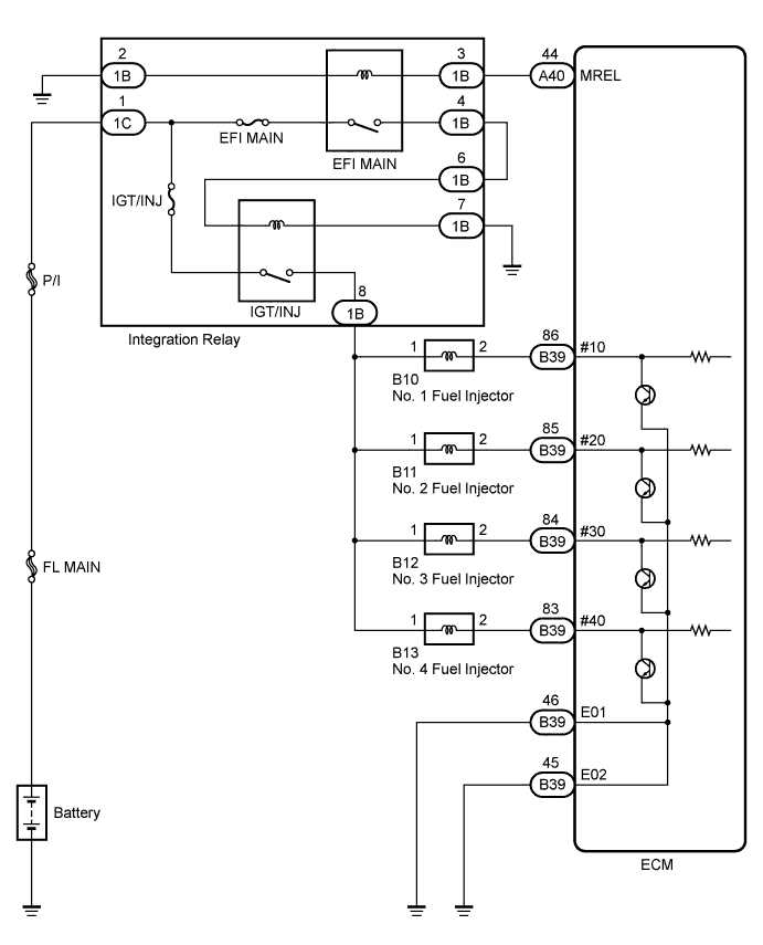 fuel injector wiring diagram