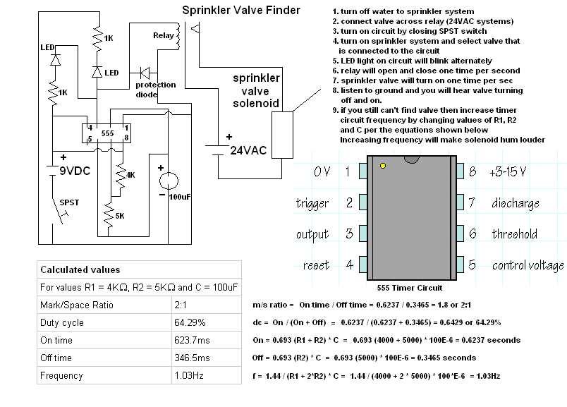 sprinkler valve wiring diagram