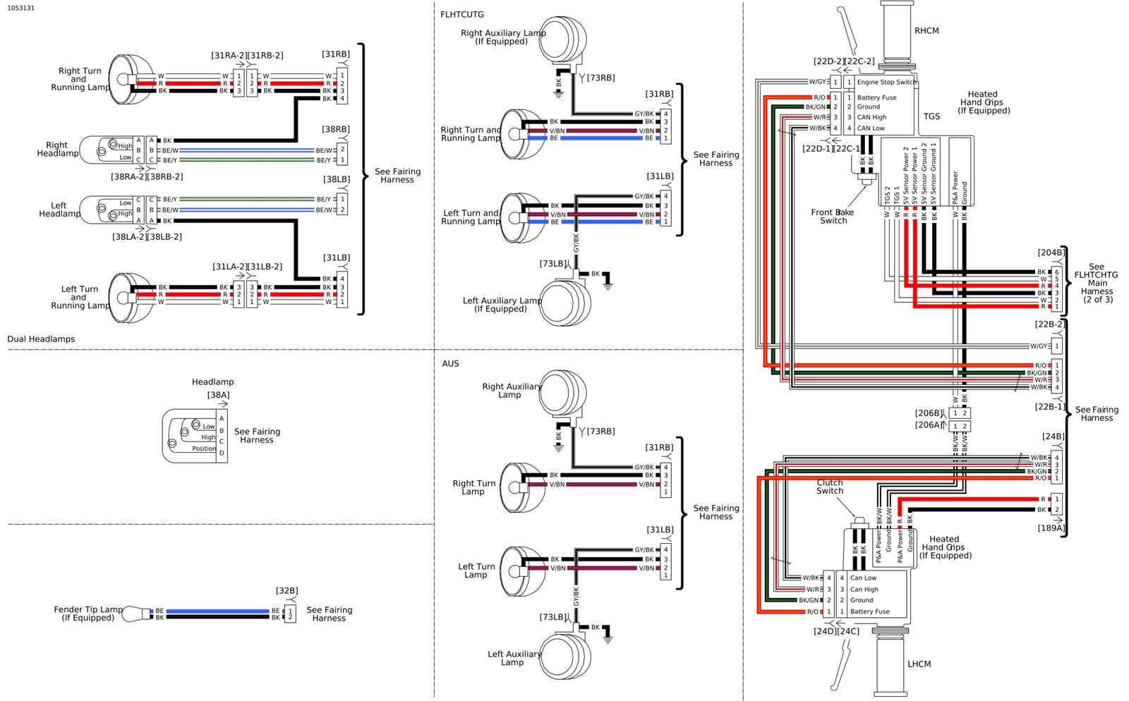 harley handlebar wiring diagram