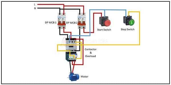 start stop push button station wiring diagram