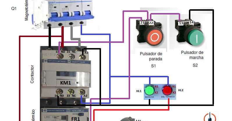 start stop push button station wiring diagram