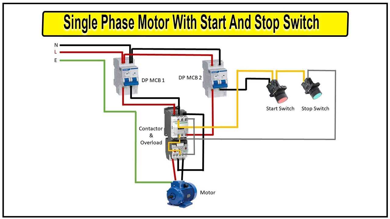 start stop switch wiring diagram