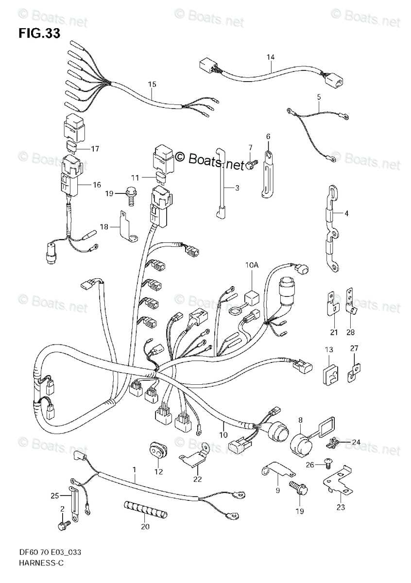 suzuki outboard wiring harness diagram