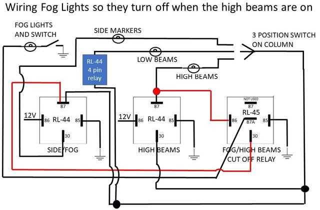 wiring diagram for fog lights with relay