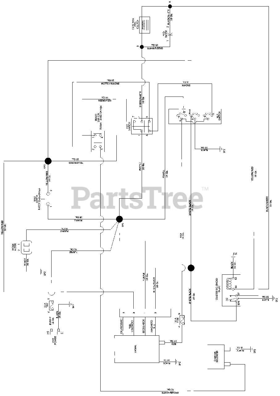 zero turn mower wiring diagram