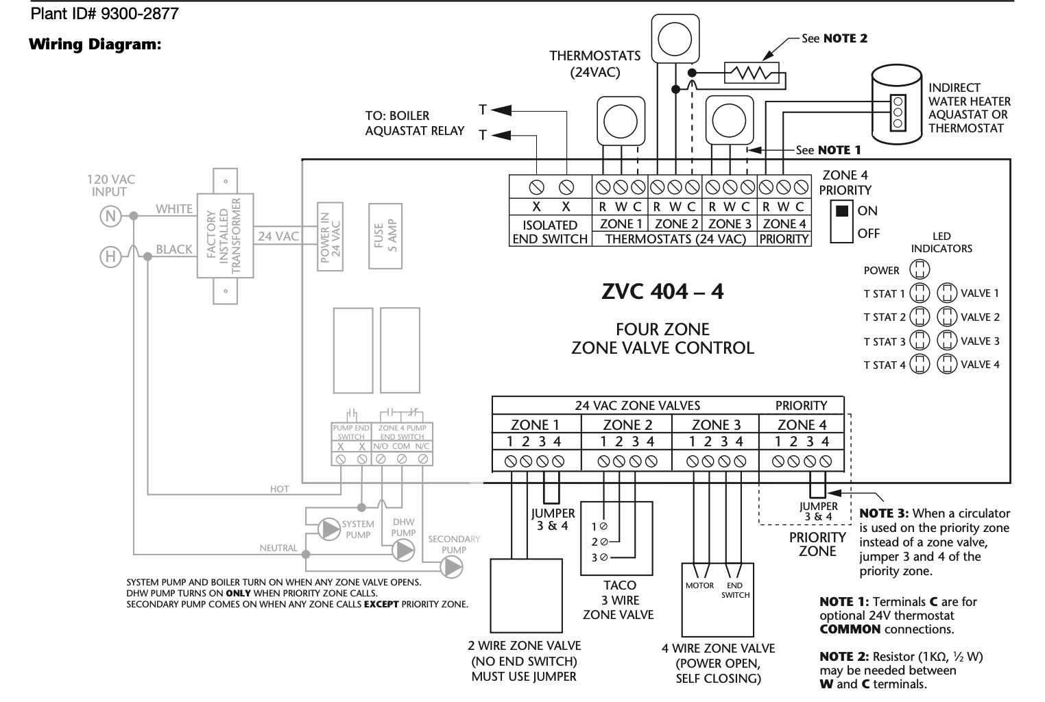 taco zone valve wiring diagram