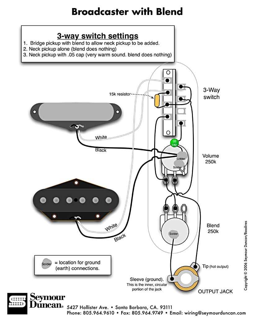 telecaster wiring diagram