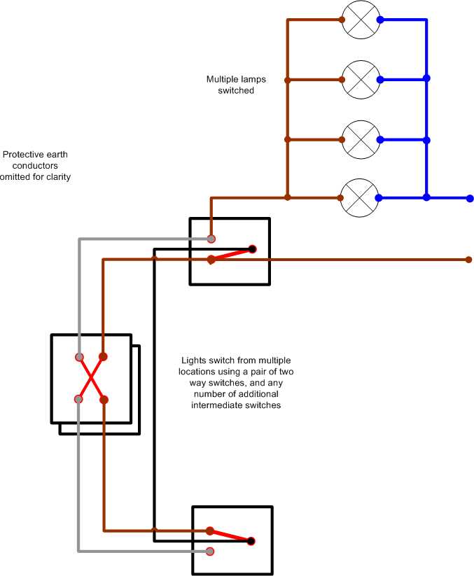 three way switch wiring diagram multiple lights