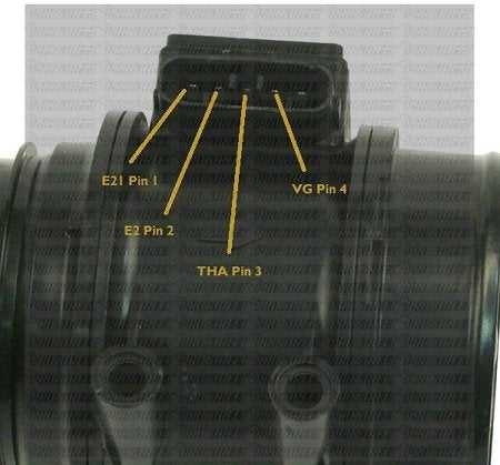 toyota 5 pin mass air flow sensor wiring diagram