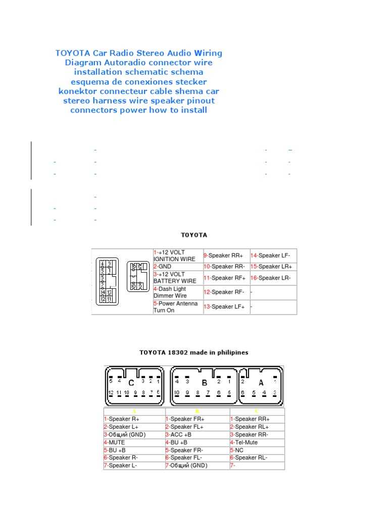 toyota wiring diagram