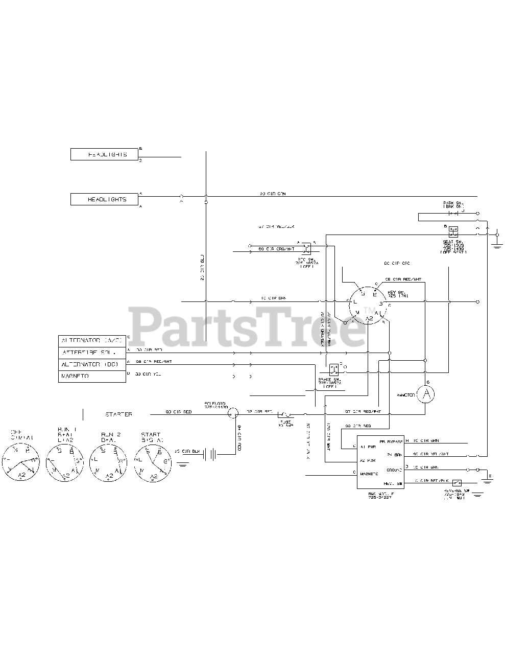 troy bilt riding mower wiring diagram