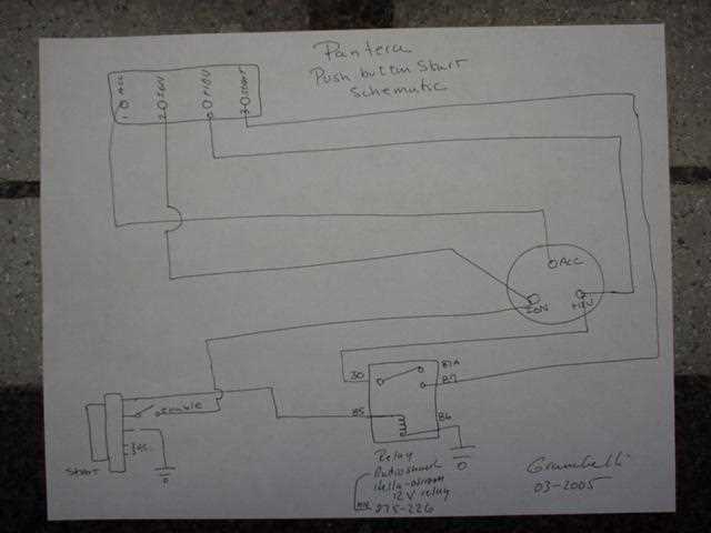 wiring diagram for push button start