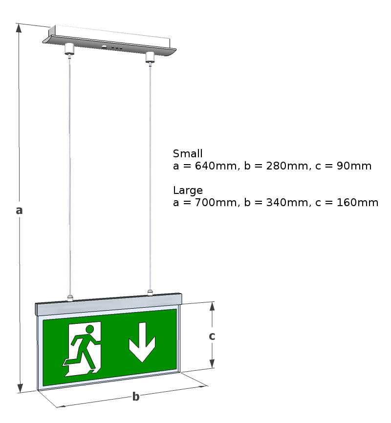 exit sign wiring diagram