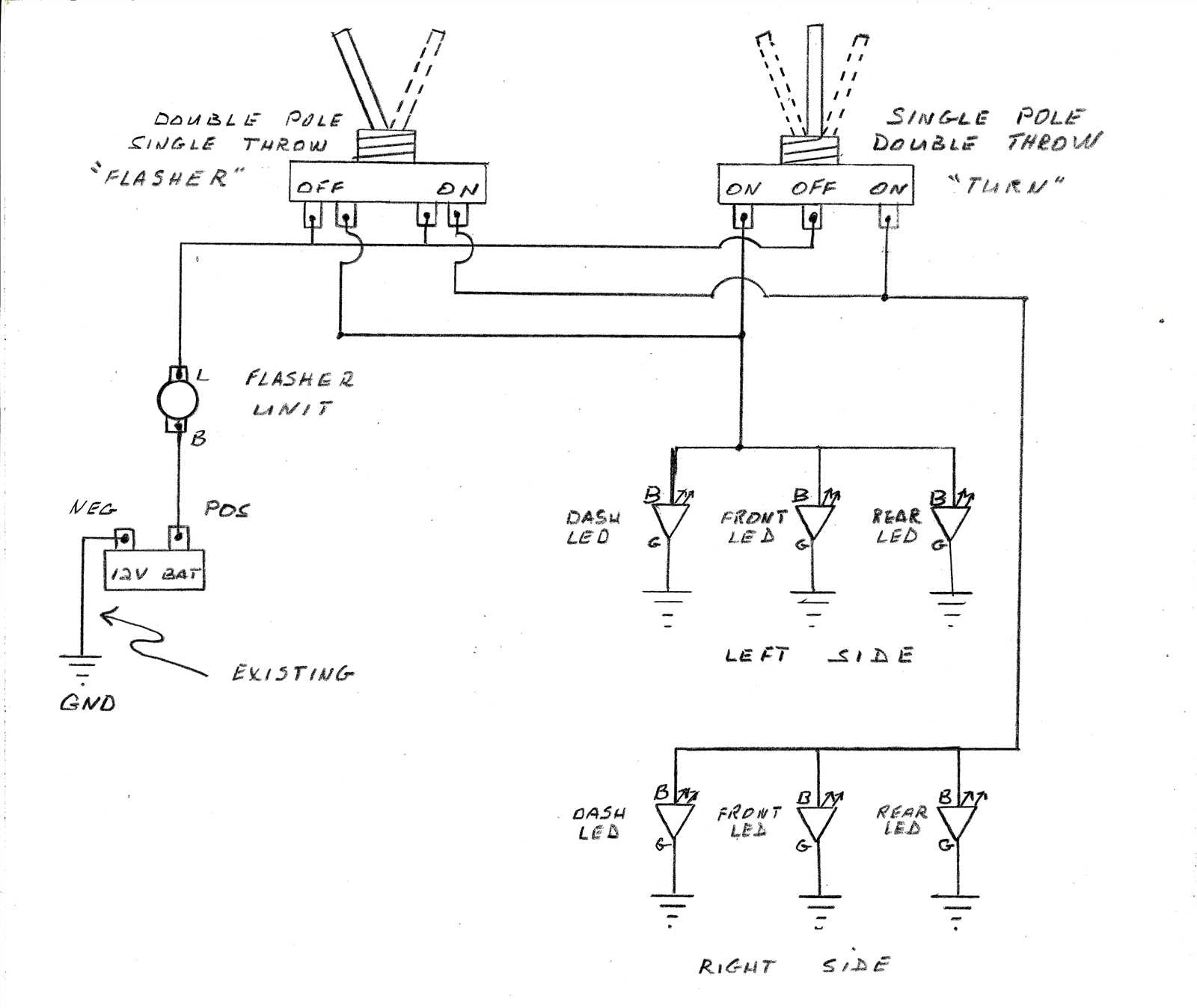 turn signal wiring schematic diagram