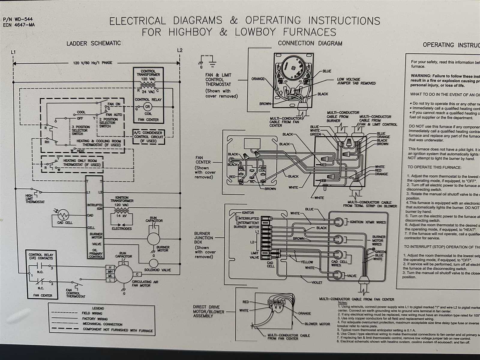 furnace switch wiring diagram