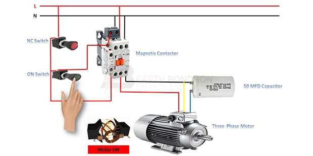 240v 3 phase motor wiring diagram