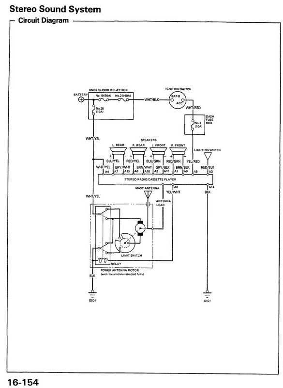 2003 honda civic radio wiring diagram