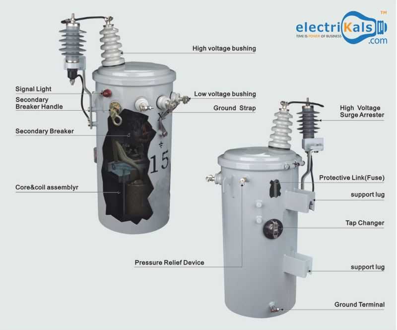 single phase pole mounted transformer wiring diagram