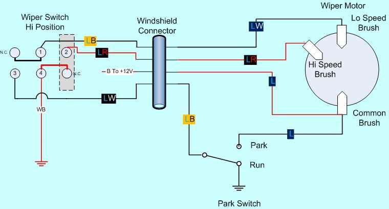 universal wiper switch wiring diagram