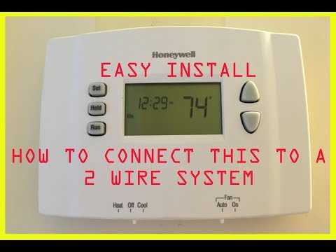 honeywell 2 wire thermostat wiring diagram heat only