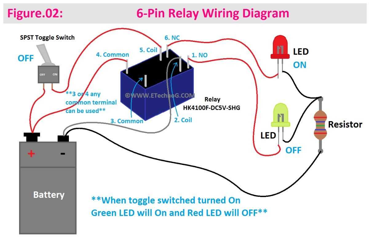 12v 6 pin rocker switch wiring diagram